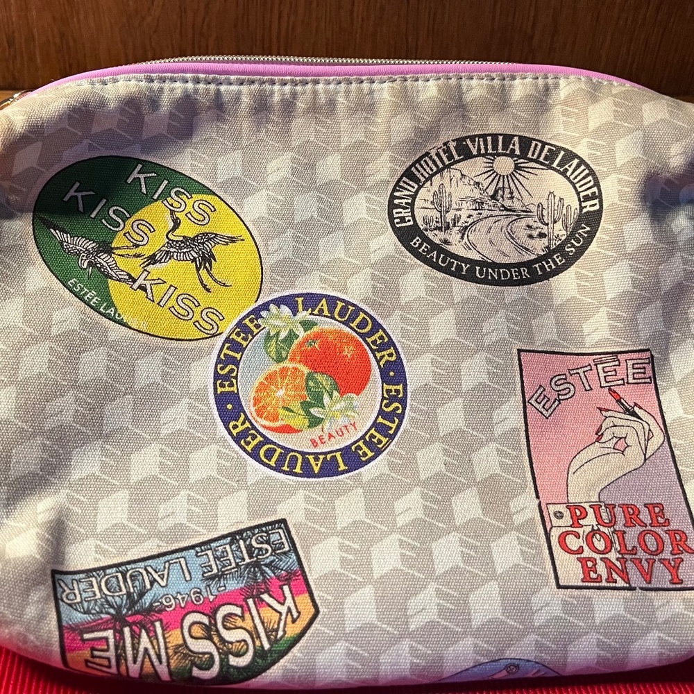 Medium Sized, Zipper,  Cosmetic Bag by Estee Lauder